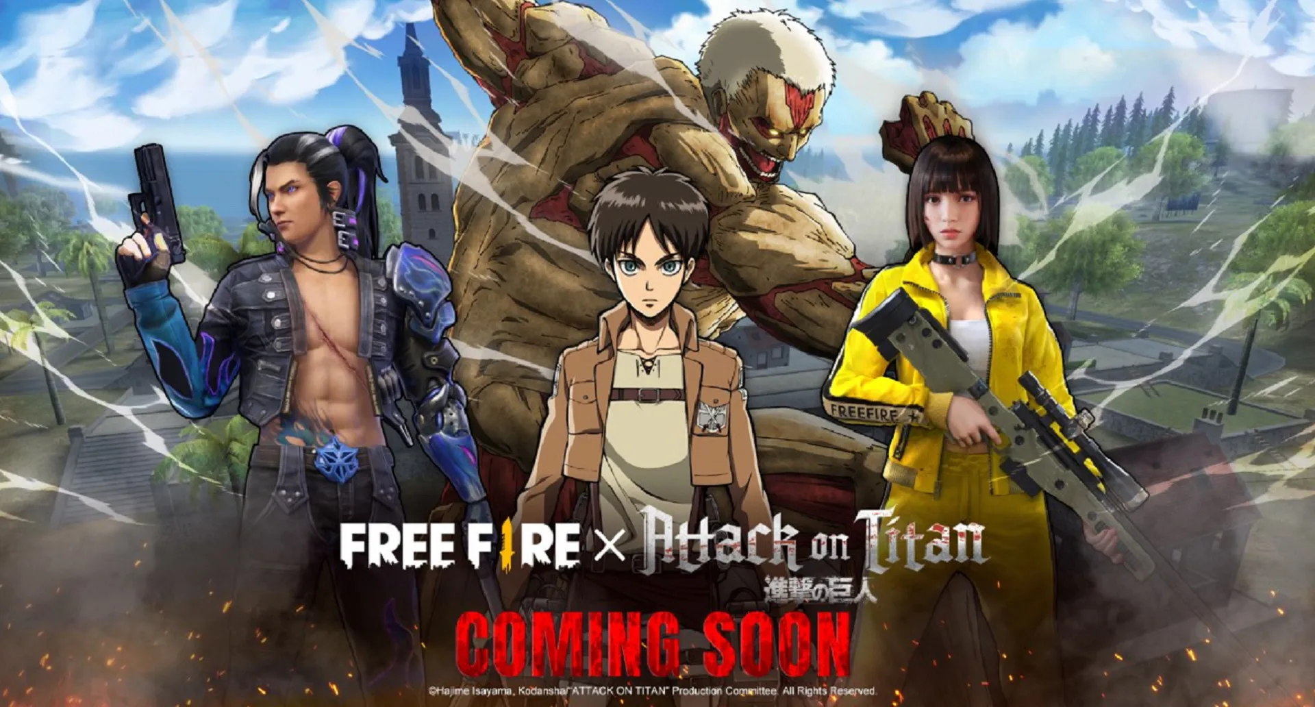 Featured Image: Free Fire Announces Collaboration with Attack on Titan