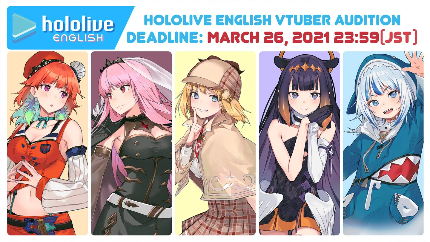 Featured Image: Hololive English Opens Second Round Audition