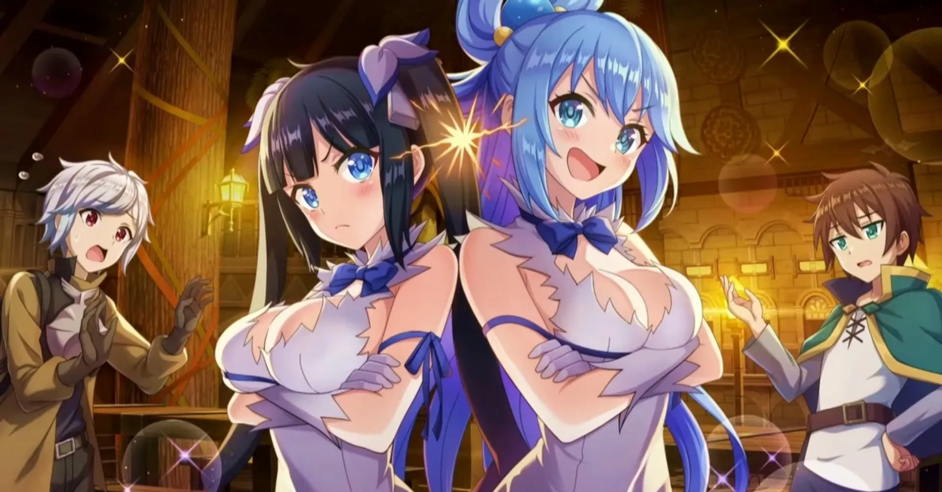 Featured Image: Konosuba: Fantastic Days Smartphone Game Announces Collaboration With Danmachi