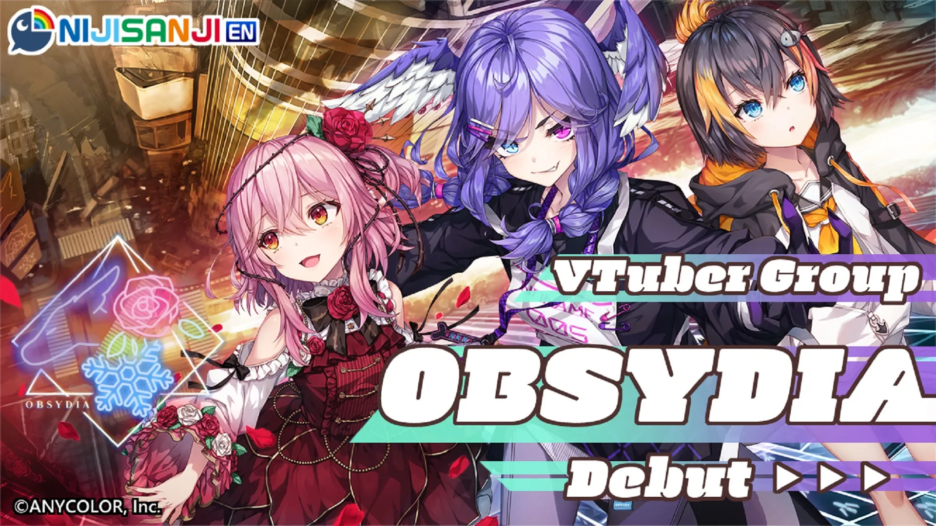 Featured Image: OBSYDIA, Nijisanji EN's Second Group, Debuts July 18
