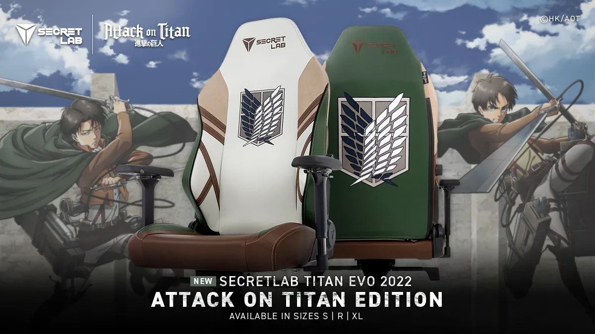 Featured Image: Secretlab Announces Attack on Titan Gaming Chair