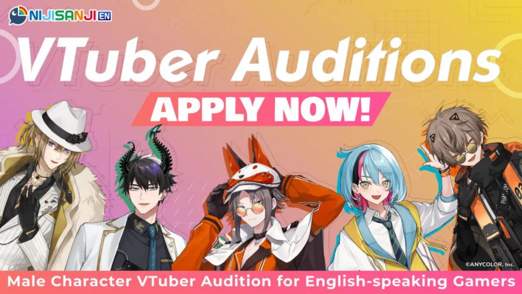 Featured Image: Nijisanji English Announces New Round of Male VTuber Auditions