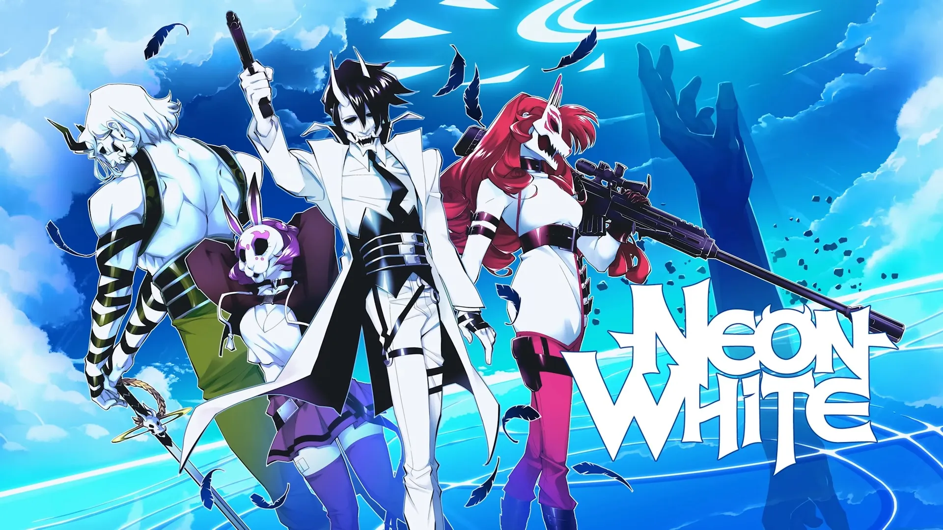 Featured Image: Neon White Review on PlayStation - An Angelic Speedrun