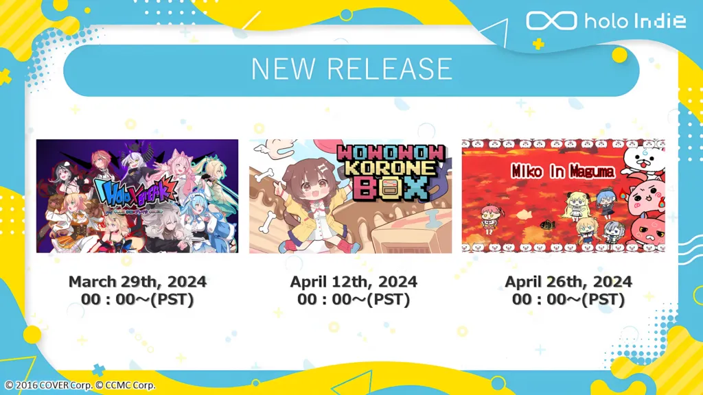 Featured Image: Top hololive Talents Feature in Upcoming Game Titles Under holo Indie Label