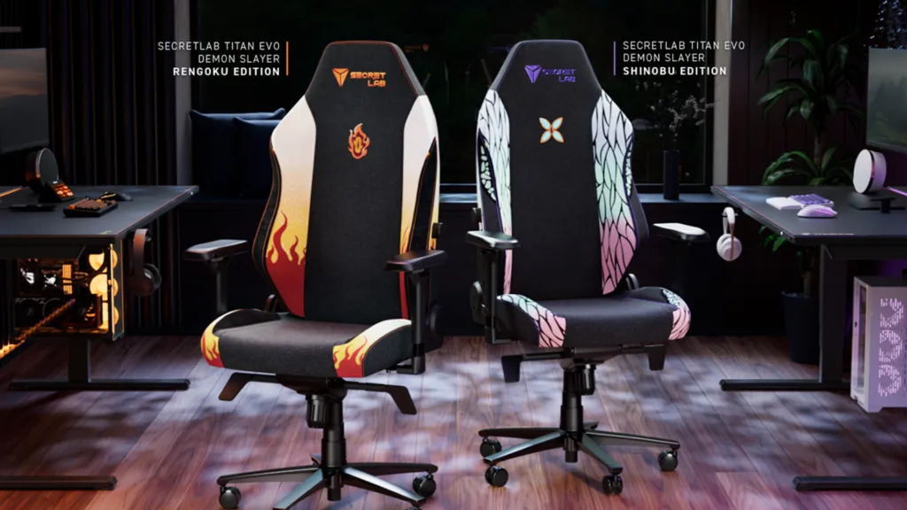 Featured Image: Secretlab Announces Demon Slayer Rengoku and Shinobu TITAN Evo Chairs