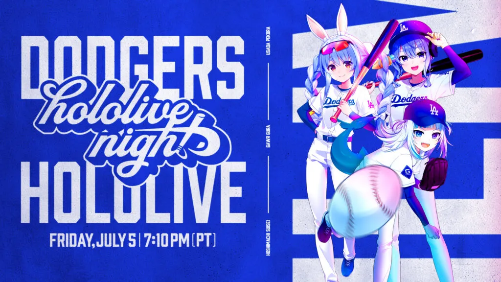 Featured Image: Hololive Announces Collaboration With Los Angeles Dodgers