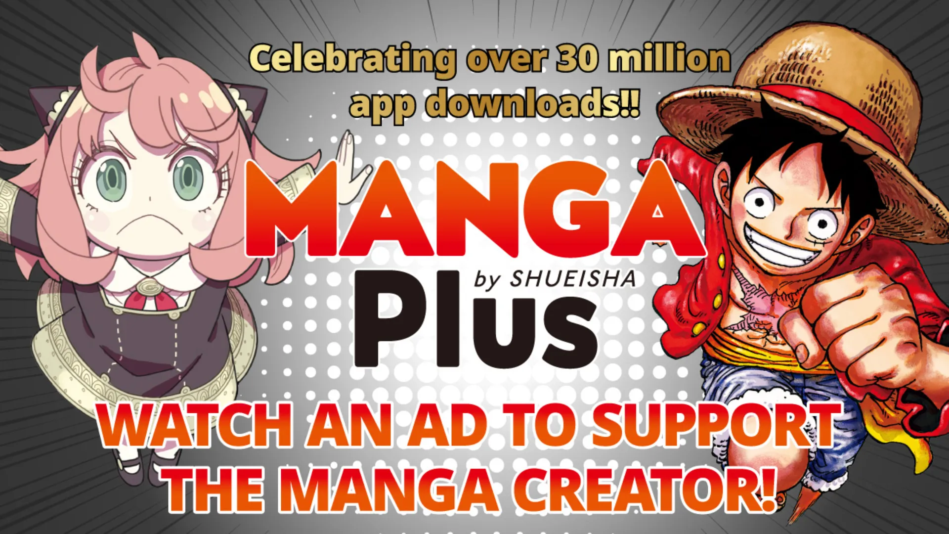 Featured Image: MANGA Plus by SHUEISHA Celebrates 30 Million Downloads With Limited Campaign