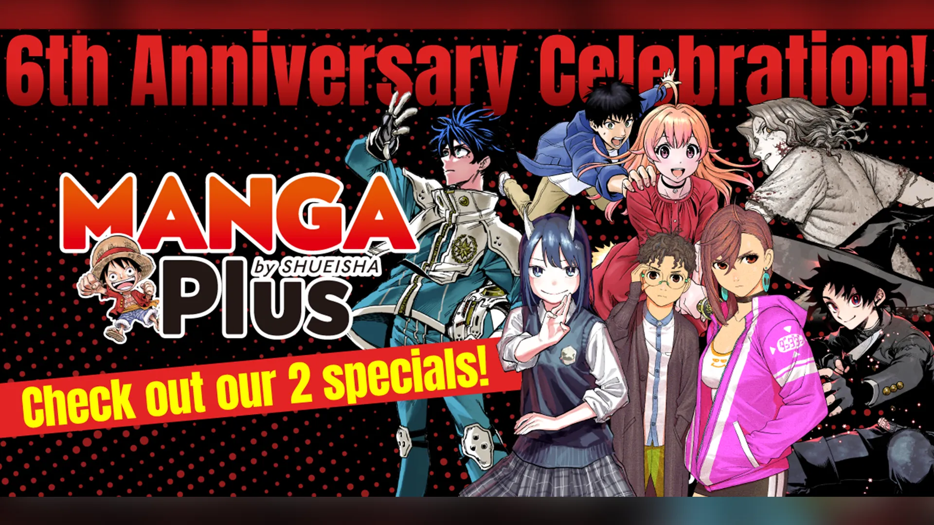 Featured Image: MANGA Plus by SHUEISHA Marks 6th Anniversary with Interviews and Worldwide T-Shirts Giveaway