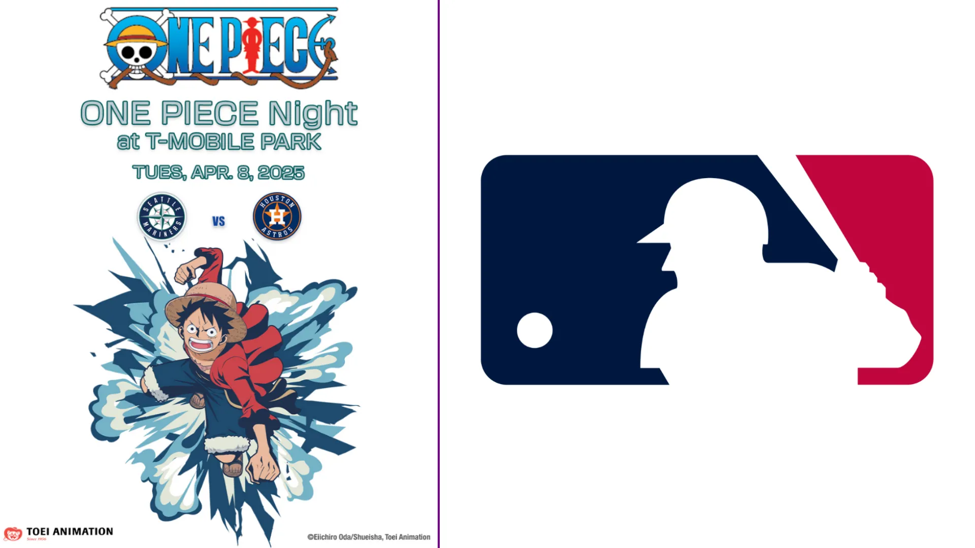 Featured Image: Toei Animation and MLB's Seattle Mariners Announce One Piece Night Collab for April 8