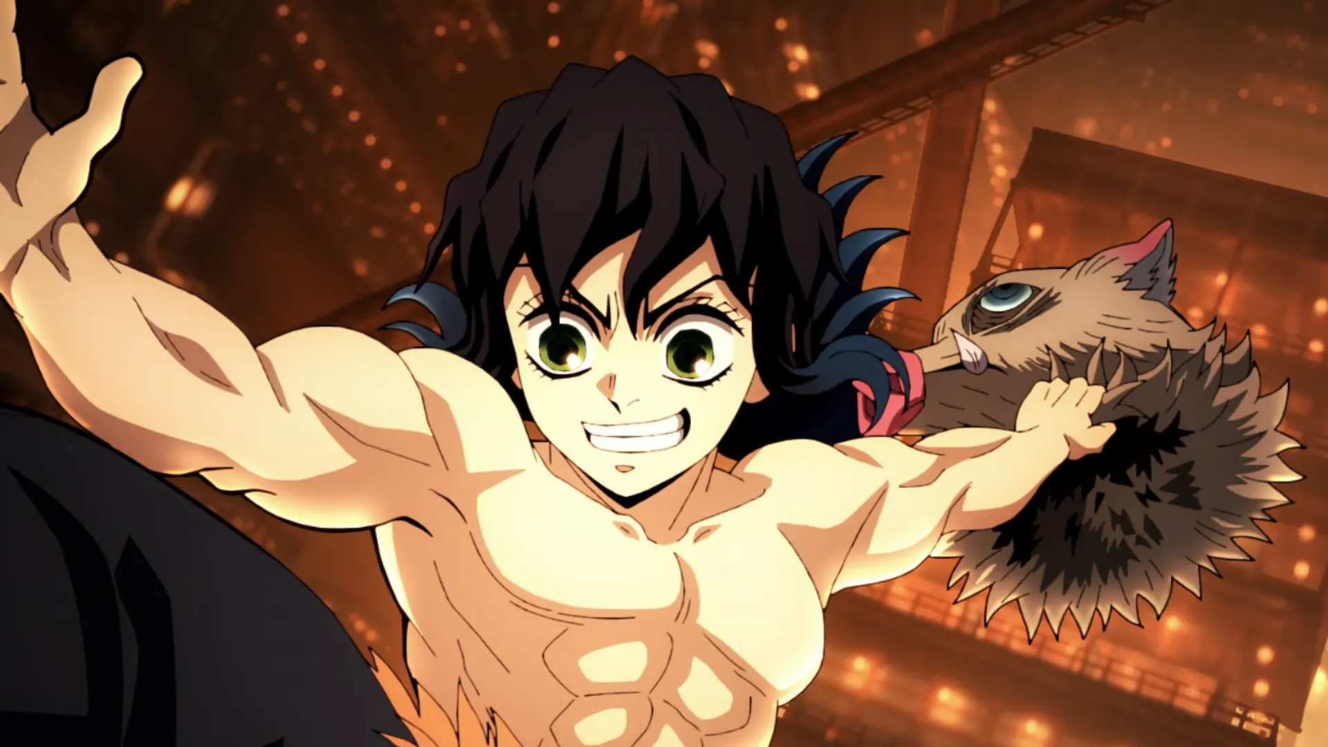 Featured Image: Demon Slayer: Infinity Castle Movie 1 Reveals New Inosuke Visual for 90 Days Until Japan Premiere