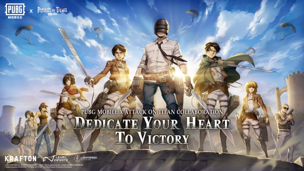 Featured Image: PUBG MOBILE Rolls Out Version 3.8 Update Featuring Attack on Titan Collab