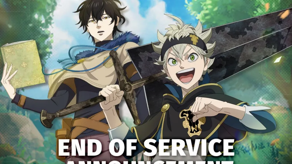 Featured Image: Black Clover M: Rise of the Wizard King Game Announces End of Service, Will Shut Down on August 21
